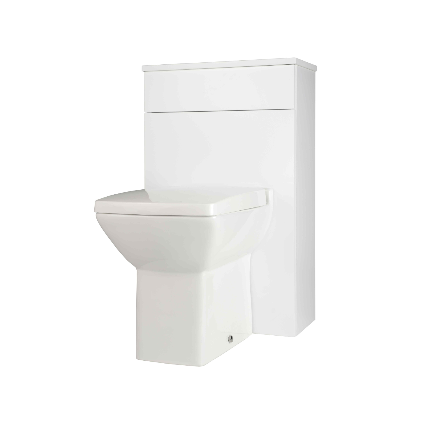 Kartell UK Kore White Gloss Shower Bath Suite with Vanity and Oblique P Shaped Bath