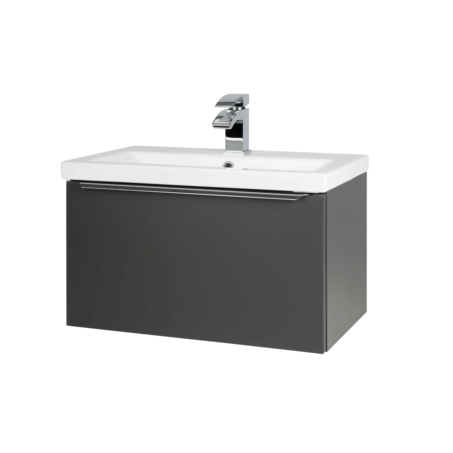 Kartell UK Kore Matt Dark Grey Wall Mounted Basin Sink