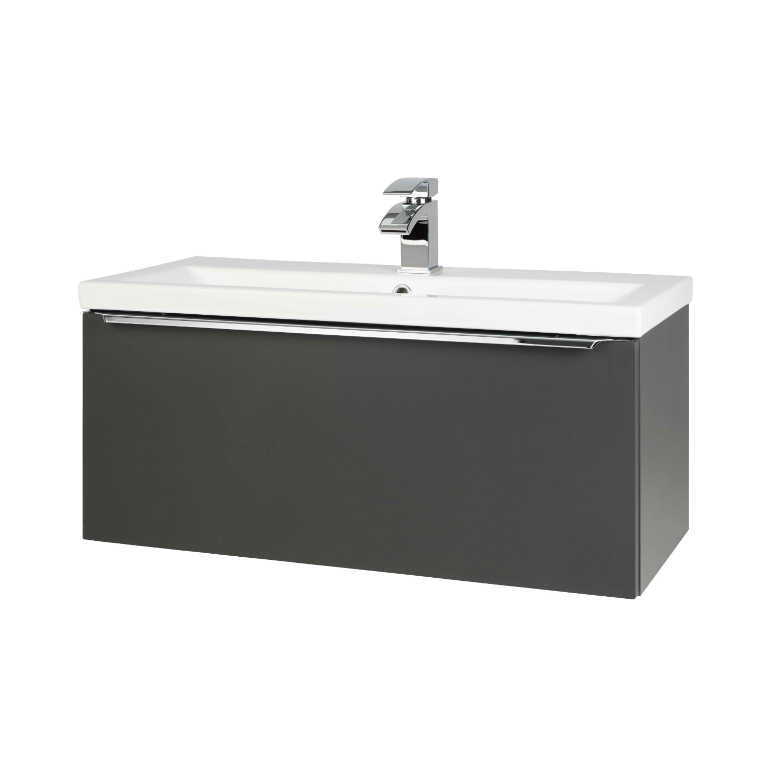 Kartell UK Kore Matt Dark Grey Wall Mounted Basin Sink