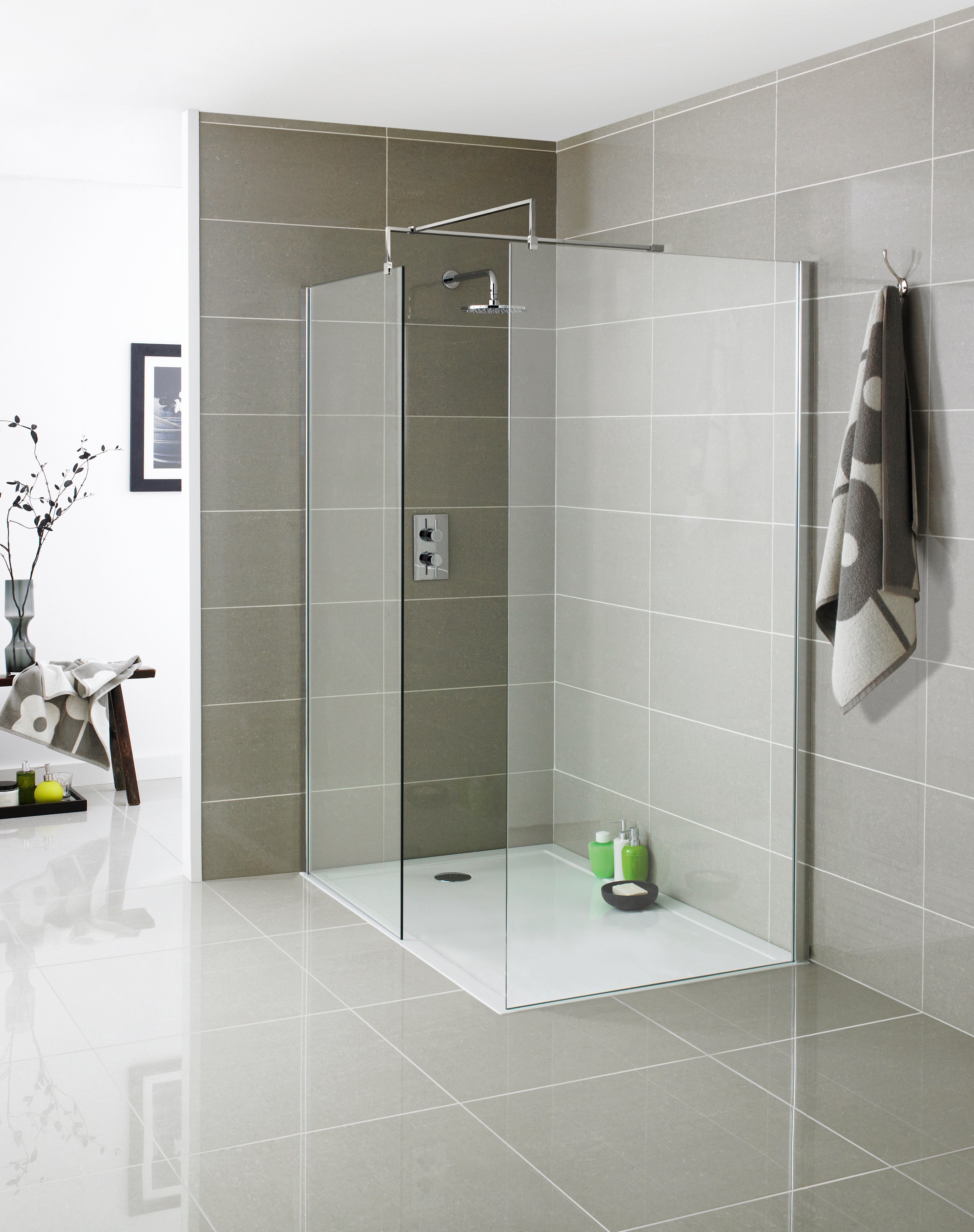 Kartell UK Options 600 Shower Suites without Vanity - KV8 Wet Room Screen