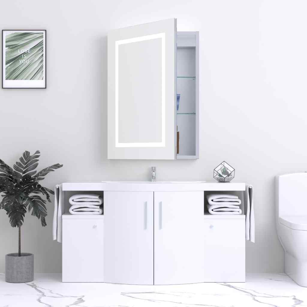 Kartell UK Trim Shower Enclosure Suites with Vanity Unit - KV6 Frameless Side Panel