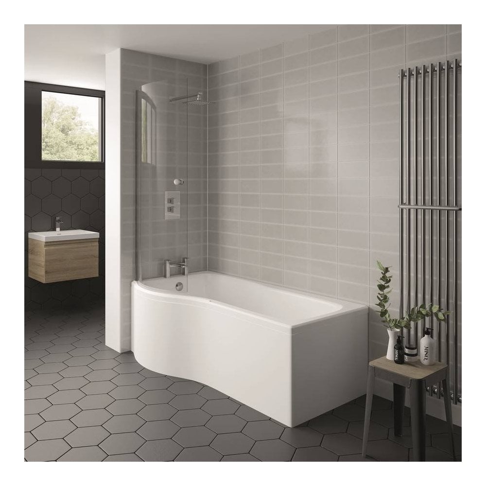 Kartell UK Oblique P-shaped Shower Bath