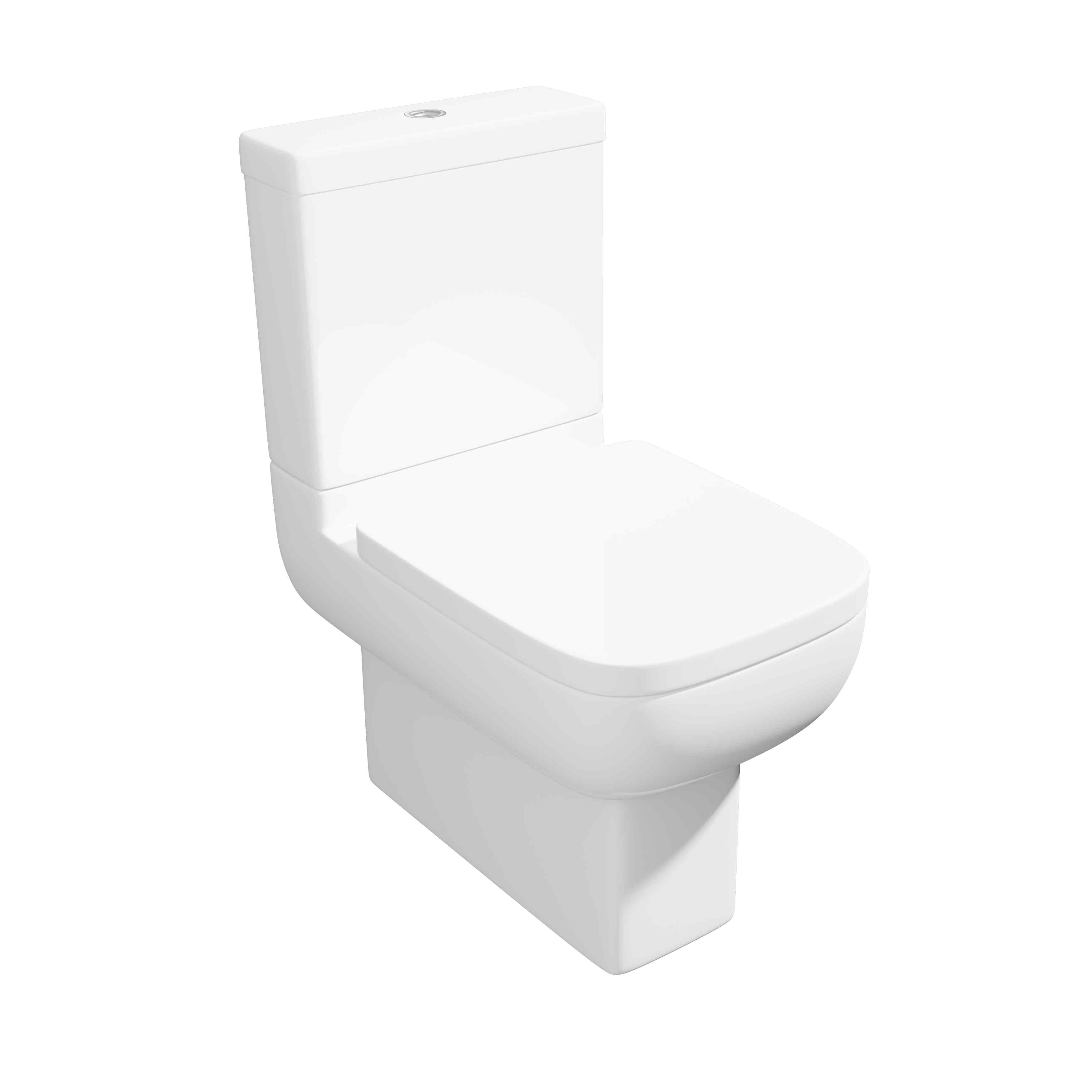 Modern White Gloss Toilet & Basin Suite with Vanity Unit