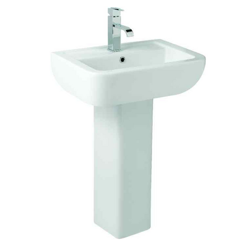 Kartell UK Options 600 Bathroom Suite With P Shaped Shower Bath