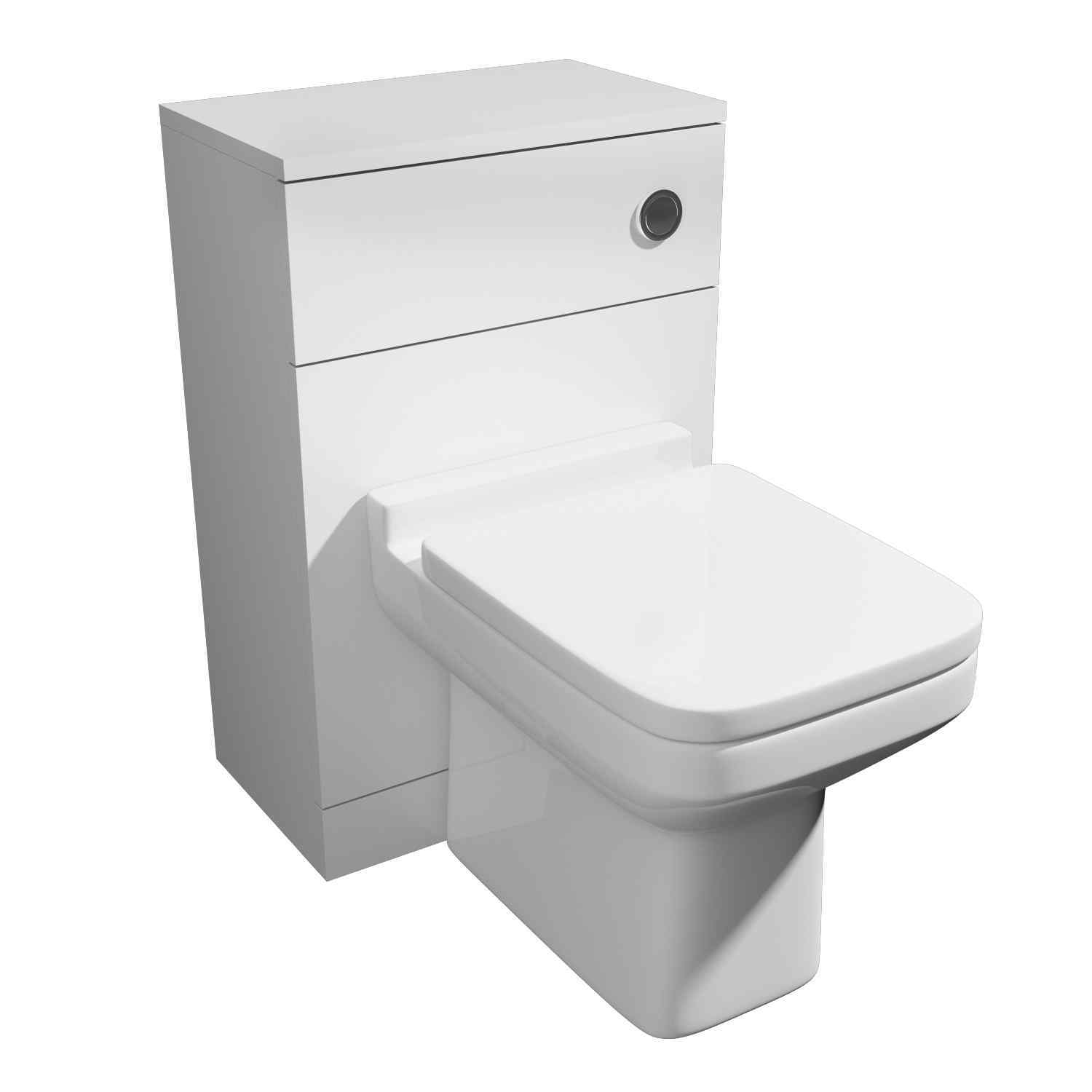 Kartell UK Trim White Bathroom Suite with Vanity and Refine Duo Bath