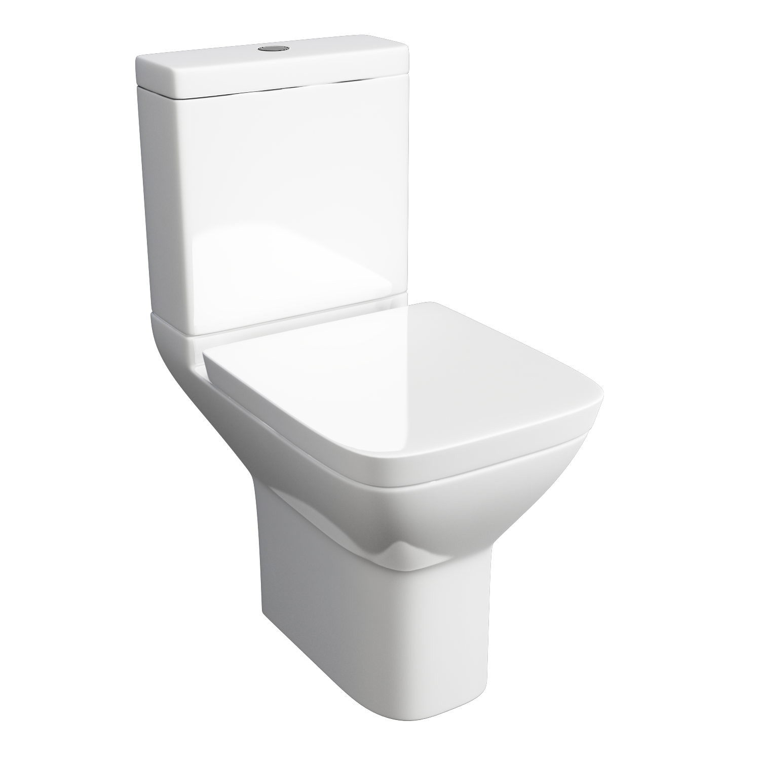 Kartell UK Project Square C/C WC Pan Set with Soft Close Seat