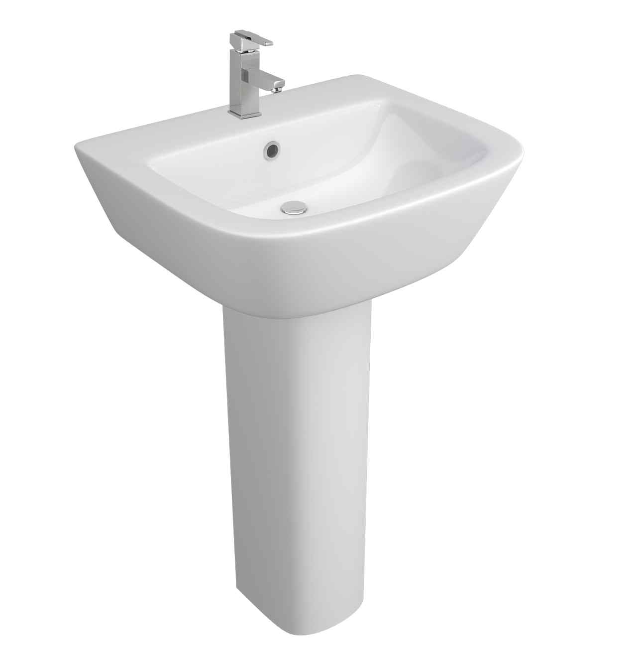 Kartell UK Project Round Shower Bath Suite with Kruze Freestanding Bath without Vanity Unit