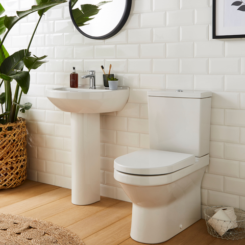 Kartell UK Style Toilet and Basin Suite Without Vanity