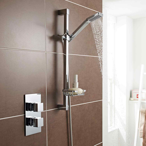 Kartell UK Pure Option 1 Thermostatic Concealed Shower with Slide Rail Kit