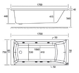 Eastbrook Rockall SE 6 Jet Whirlpool