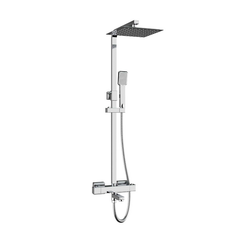 Kartell UK Genoa Square Shower Enclosure Suites Without Vanity - KV6 Frameless Side Panel