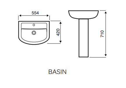 Kartell UK Studio Semi and Full Pedestal Basin