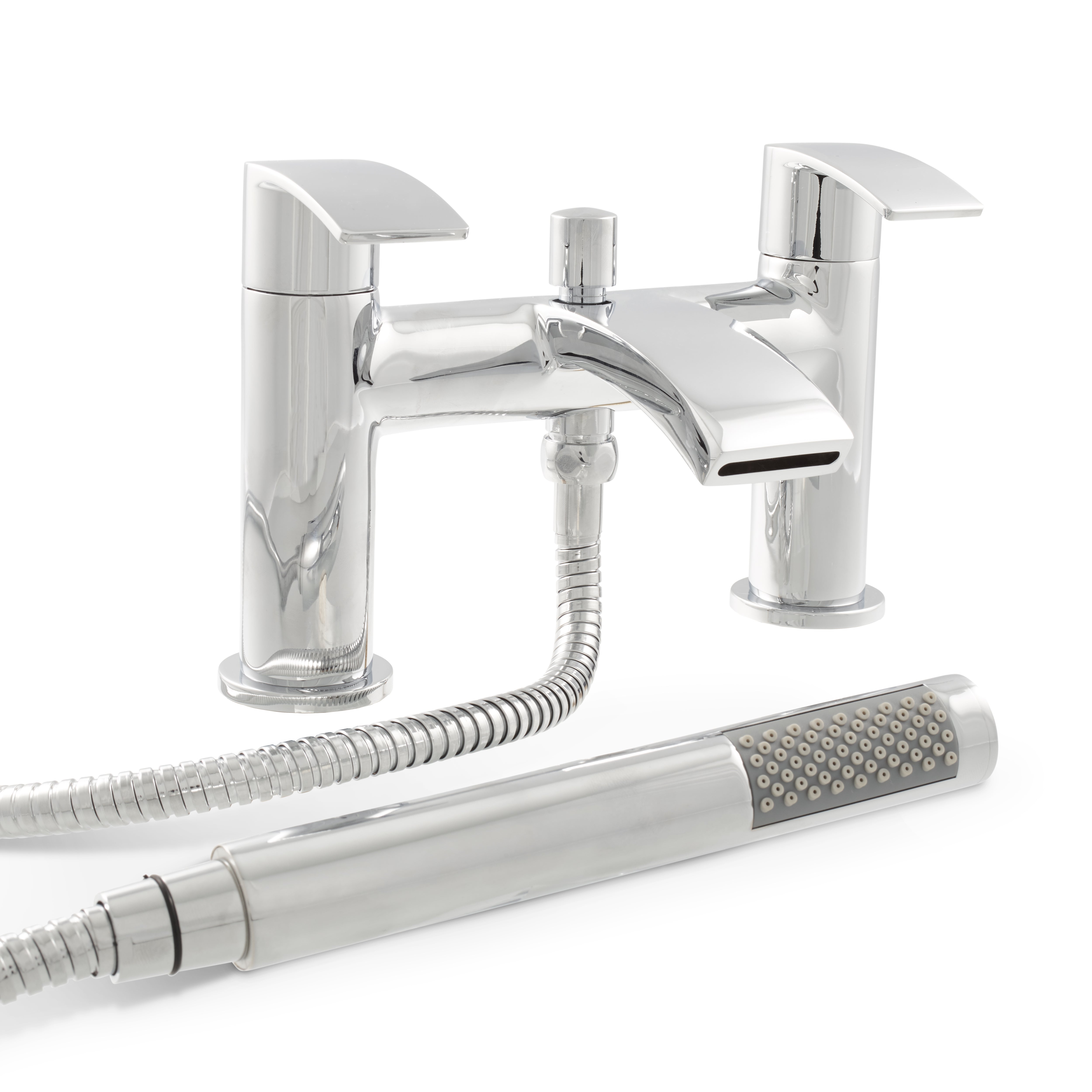 Kartell UK Curve Bath Shower Mixer & Mini Mono Basin Mixer