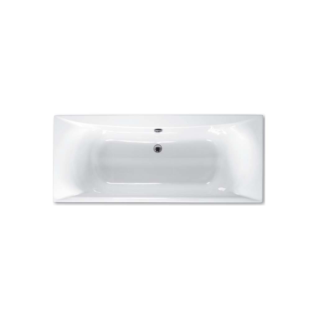 Eastbrook Alpha Carronite White Straight Bath - serenebathrooms