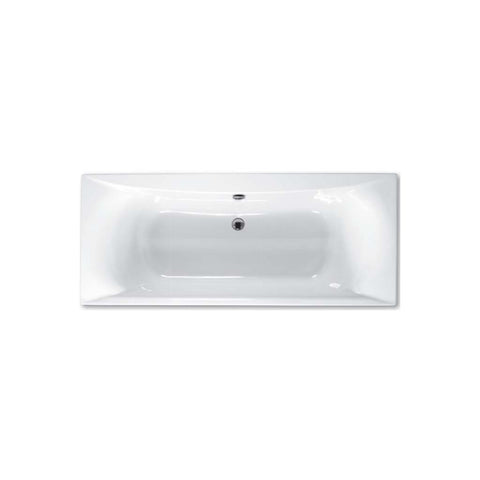 Eastbrook Alpha Carronite White Straight Bath - serenebathrooms