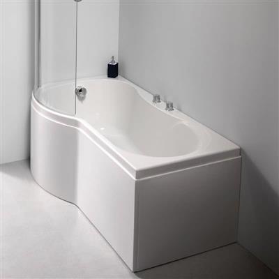 Eastbrook Arc White Showerbath - serenebathrooms