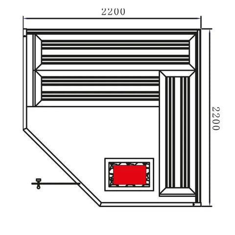 Fonteyn Sauna Marriott 220 | Red Cedar