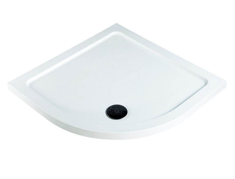 Kartell UK Purity White Gloss Shower Enclosure Suites with Vanity Unit - Koncept Offset Quadrant Shower Enclosure