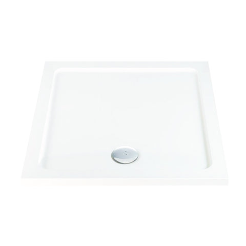 Kartell UK Arc White Gloss Shower Enclosure Suites with Vanity - KV6 Bi-Fold Door