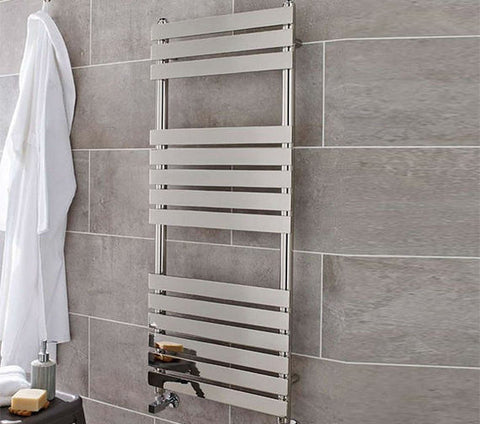 Kartell UK Memphis Chrome Designer Heated Towel Rail 1200mm High