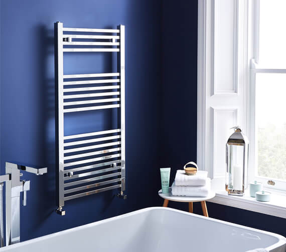 Squared 500mm Wide Straight Towel Rail
