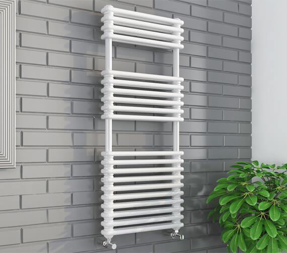 Kartell UK Kolumn Designer Towel Rail 500mm Wide (White)