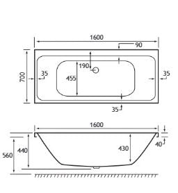 Eastbrook Malin DE Bath Tub