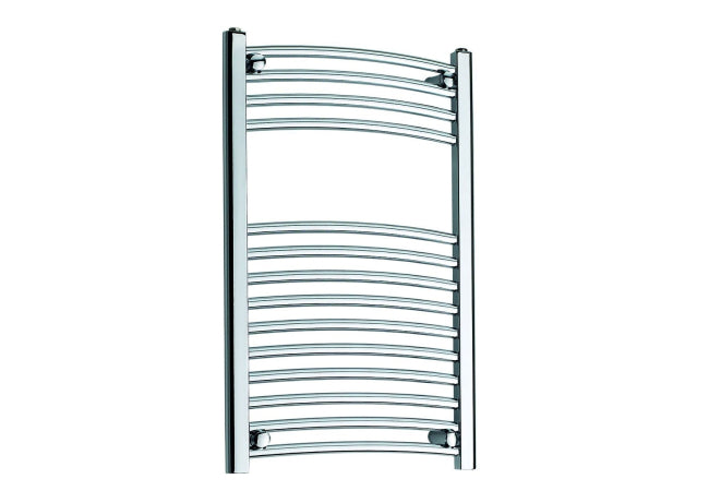 Kartell UK Rail 300mm Wide Curved Towel Rail Chrome