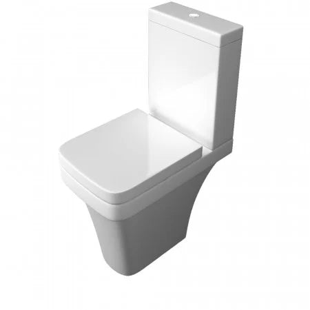 Sicily Comfort Height C/C WC Pan, Cistern and Soft Close Seat