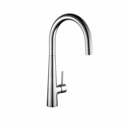 Single Lever Kitchen Sink Mixer Tap - Brushed Steel