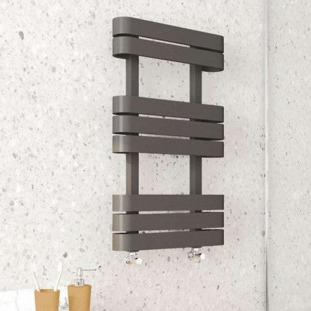 Tampa 1200 x 500mm Anthracite Heated Towel Rail