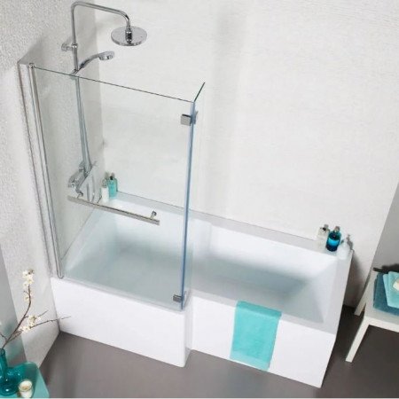 Tetris Square Shaped Shower Bath 1700 X 850mm Left Hand