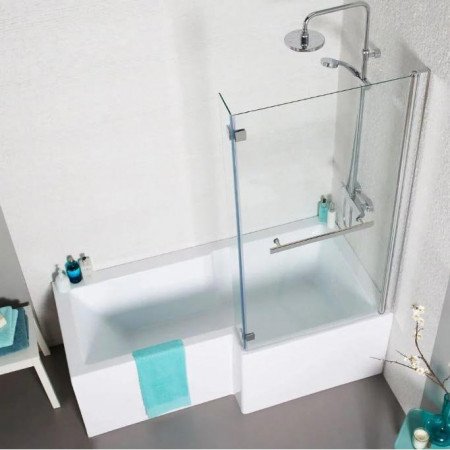 Kartell UK Tetris Square Shaped Shower Bath 1700 X 850mm Right Hand