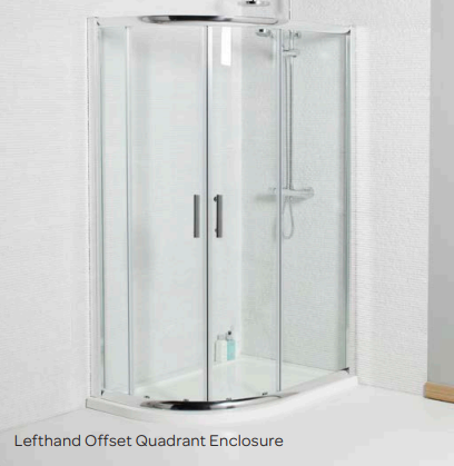 Koncept Offset Quadrant Shower Enclosure