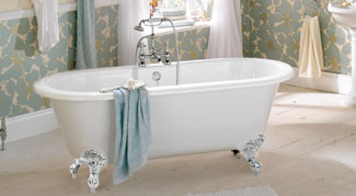 Orca Traditional Roll Top Bath & Tap Set
