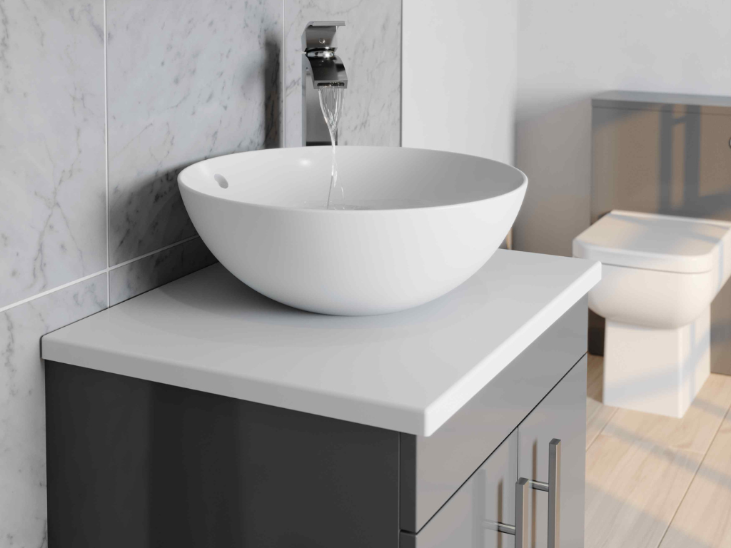 Trendy Cloakroom Fixtures - Stylish taps and mirrors for a chic makeover