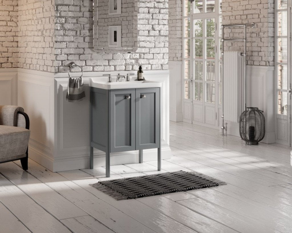60X45CM Basin Two Door Console Unit