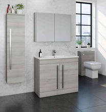 Load image into Gallery viewer, PURITY 600MM WALL MOUNTED DRAWER UNIT & BASIN - GREY ASH H 500 X W 600 X D 450