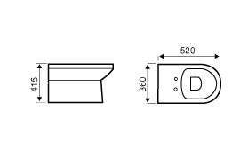 Revue Back-to-Wall Toilet (Compact)