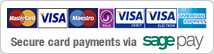 Secure card payments via SagePay