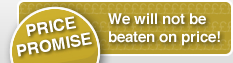 Price Promise - We will not be beaten on price!